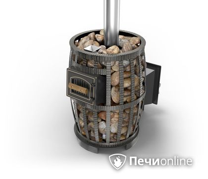 Дровяные печи-каменки Везувий Легенда Русский Пар Ковка 30 (240) в Хабаровске